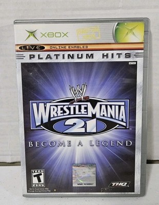 WWE Wrestlemania 21 Become A Legend Xbox Platinum Hits Complete Tested 