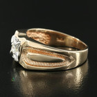 Gorgeous Large Size 10K Gold 0.10 CTW Diamond Wedding Ring — photo 3