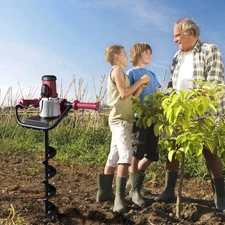 Yesccom 1500W 6" Electric Post Hole Digger Earth Auger Drill Soil Powerhead