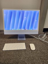 2024 Apple iMac 24" A3247 M4 8C-CPU 8C-GPU 256GB SSD 16GB RAM Blue