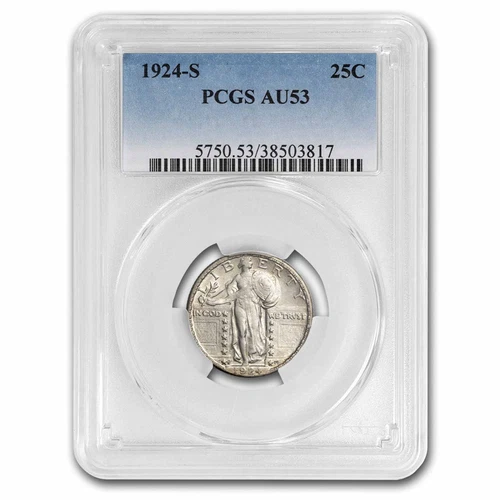 1924-S Standing Liberty Quarter AU-53 PCGS