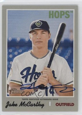 2019 Topps Heritage Minor League Edition Real One Jake McCarthy #ROA-JM Auto 2s2