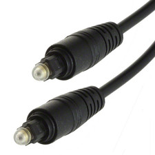 Optical Cable Toslink Digital Audio Fibre Optic TOS Lead Gold Plated Plug