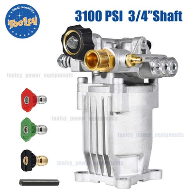#ad TOOLCY 3100 PSI 3 4quot; Shaft Pressure Washer Pump Horizontal 2.5 GPM $78.87