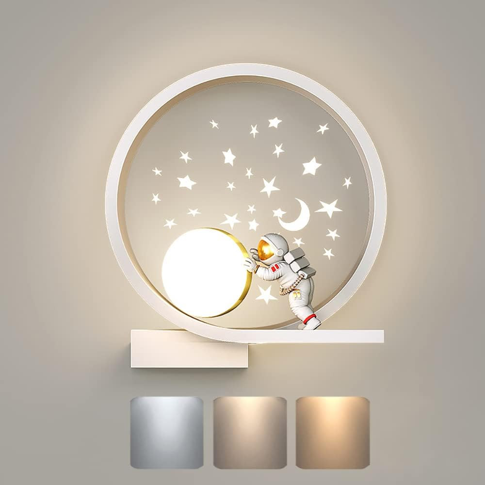 Applique LED Comodino Moderna - Luce Parete Rotonda Dimmerabile