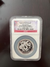 2013p Australia $1 year of the snake 1 of first 500 struck pf69