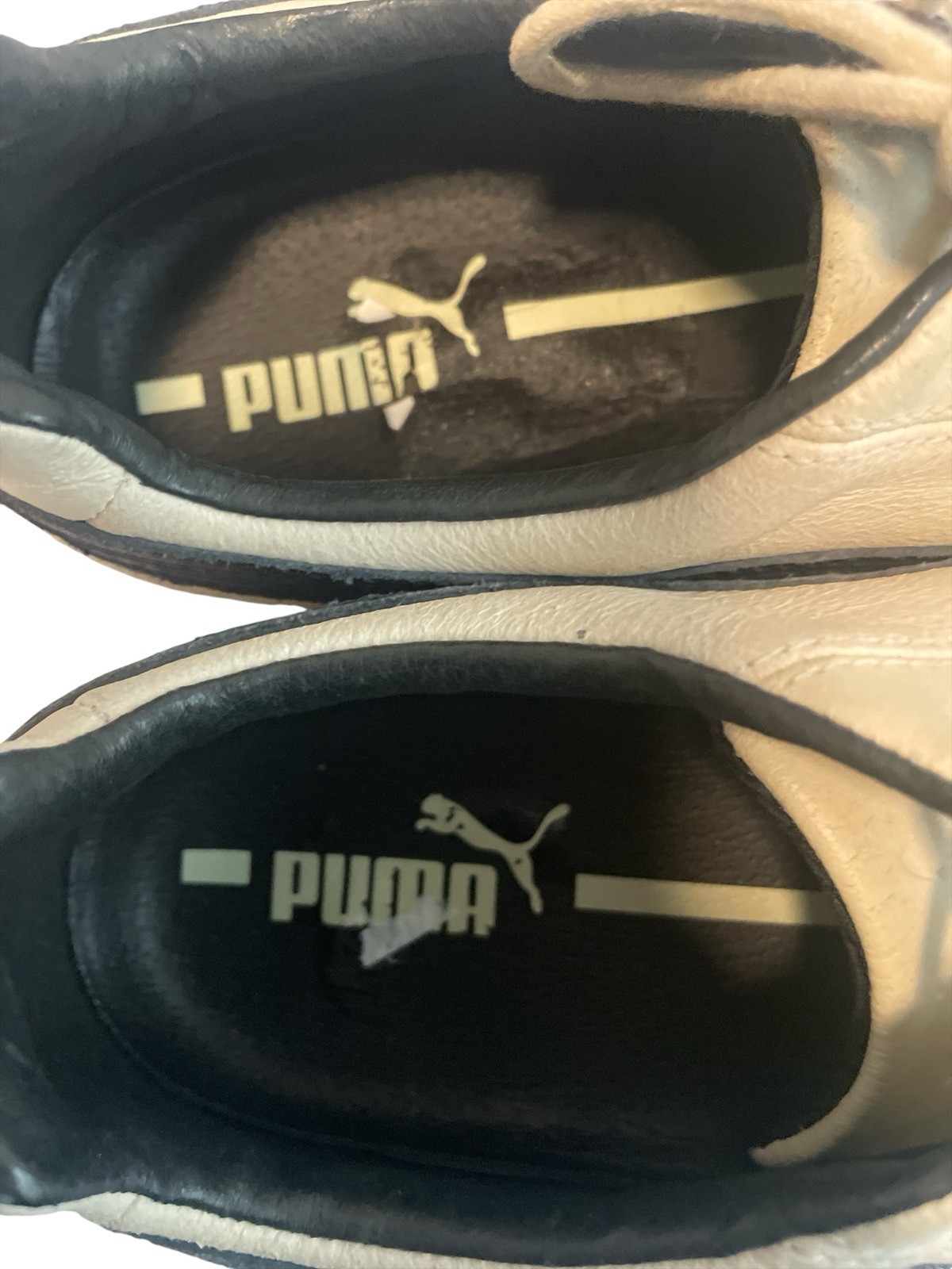 Puma Ferrari Vintage Supersqualo Leather Shoes- US Size 9.5 Men’s Cream thumbnail 6