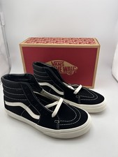 Vans Sk8-Hi Suede Canvas Black Size 5 Youth
