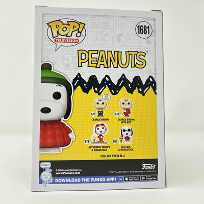 Funko Pop! Peanuts SNOOPY in Blue Puffer Coat #1681 CHASE new with