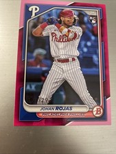 2024 Bowman - Johan Rojas #86 Fuchsia Border /299 (RC)