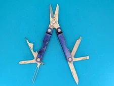 Leatherman Micra Multi-Tool, Knife, Scissors, Key Ring, Blue Case!
