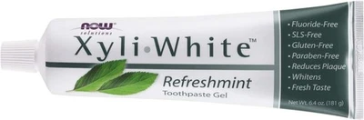 NOW FOODS, XYLIWHITE REFRESHMINT Zahnpasta Fluoridfrei 181g SUPER PREIS - Bild 1 von 4
