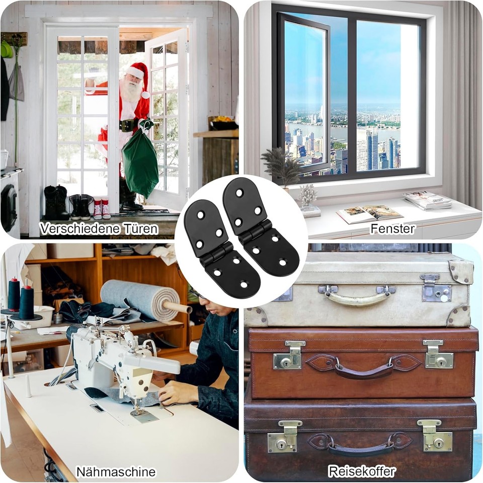 Gedotec Glastürscharnier Verchromt - 2 Stück Für Möbelglasüren 600x450mm