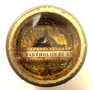 ANTIQUE RELIQUARY WITH RELIC RELIQUE SAINT BARTHOLOMEW APOSTLE / S. BARTHOLOMéE