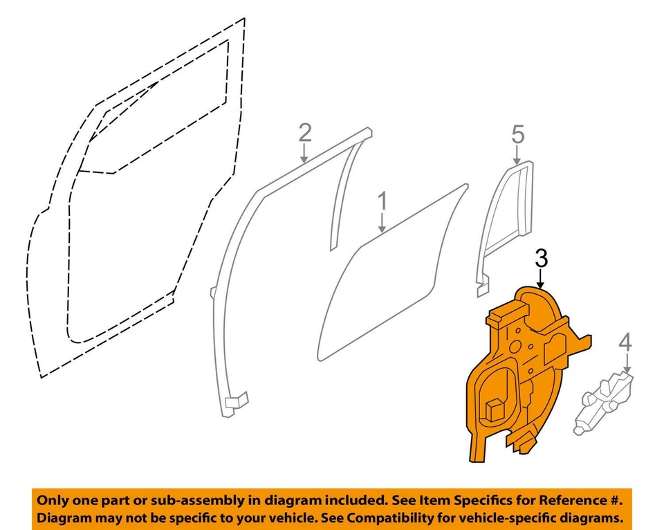 NUEVO Motorcraft Power Window Regulador Trasero Izquierdo WLRA-75 Ford Expedition 2007-17 Foto 4 de 4