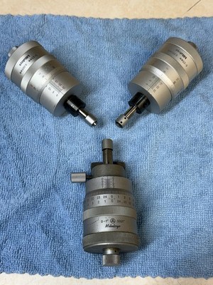 Mitutoyo 152-390 Micrometer Head 0-25mm X-Axis XY Stage set of 3