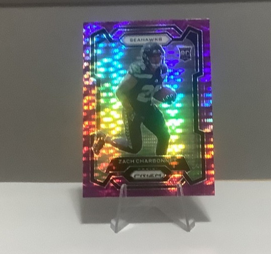 2023 Panini Prizm - Zach Charbonnet #392 Purple Pulsar Prizm (RC) Seahawks