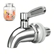 Stainless Steel Dispenser Tap Thread Dia Bottled Water Dispenser Spigot Faucet
