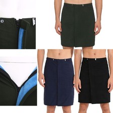 Men Skirt Adaptive Pants Diaper Care Sleepwear Solid Color Patients Adjustable