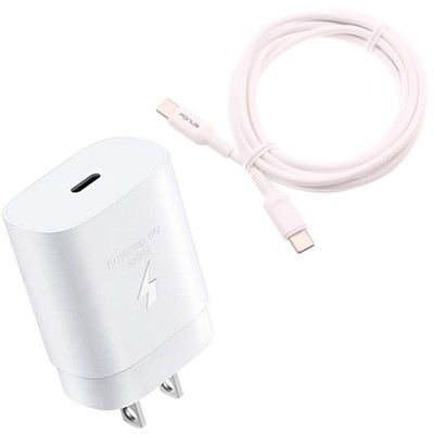 For Galaxy S24/S25/S26/Plus/Ultra/FE 25W Fast Home Charger PD Type-C 6ft USB-C