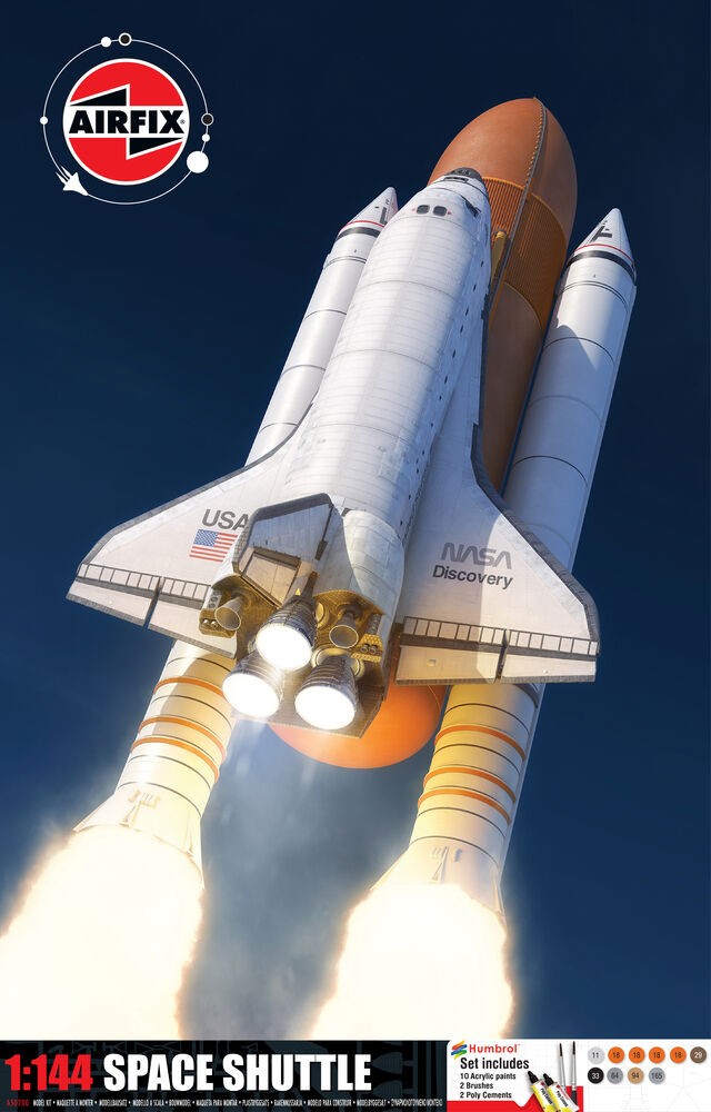 Airfix 1:144 Space Shuttle Gift Set Model Kit with Paints & Decals A50200 - Image 11