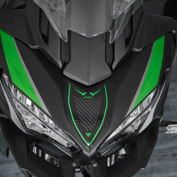Aufkleber 3D Kompatibel Kawasaki Versys 650 2022-2026 Grun Schutz Windschild-image