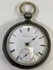 Antique ELGIN Coin Silver Pocket Watch, Pre-Owned, Runs (35-#36)