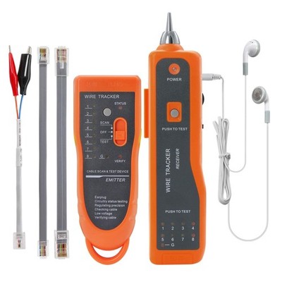 Ethernet Cable Tracker LAN Network Tester Multifunction 2pcs, Yellow 