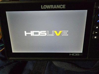 Lowrance HDS Live 9 Fish finder Head Unit with power cord, sunscreen, manuals