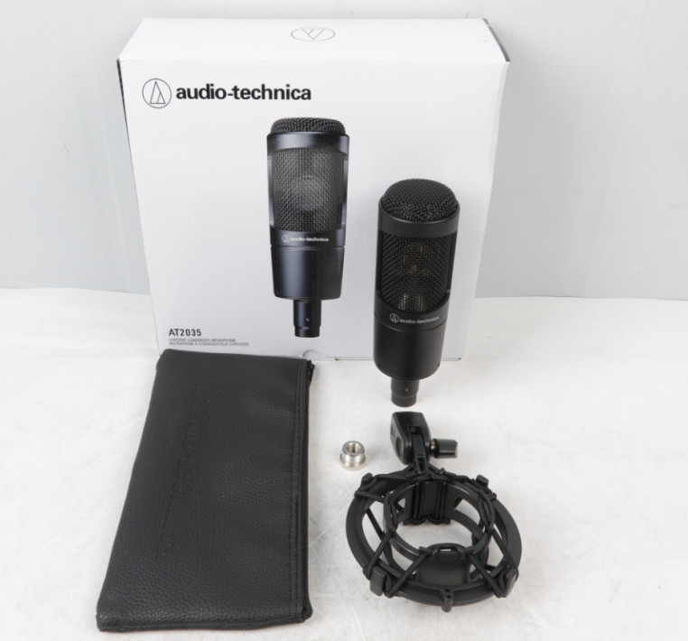 Audio-Technica AT2035 Cardioid Condenser Microphone Black
