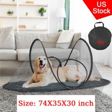 US 74 35 30 inch Pop Up Pet Play Tent Cage Foldable Patio Porch Pet Play House