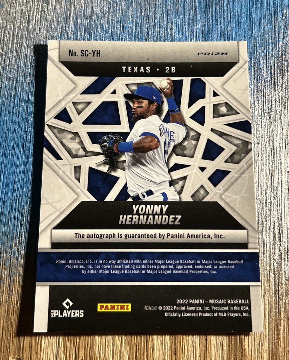 2022 Panini Mosaic - Scripts Yonny Hernandez #SC-YH Holo Prizm (AU