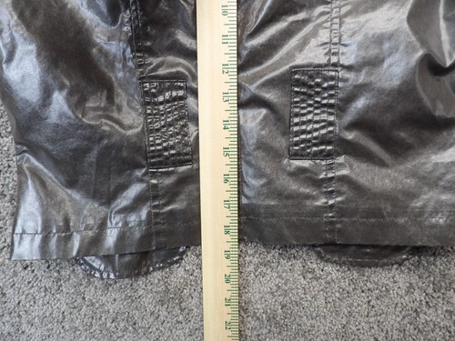 Vtg 90's Y2K Silver Metallic Vinyl Crop Style Jacket Womens Size M ~ Valley Girl - Picture 8 of 10