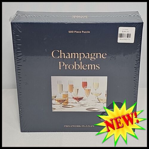 Piecework 500 Puzzle Champagne Problems Jigsaw Game Family Board Sealed New