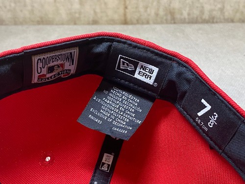 Texas Rangers Hat Club Candy Pack Red Gray UV Arlington Stadium 20 Years w/ Pin - Foto 10 di 10