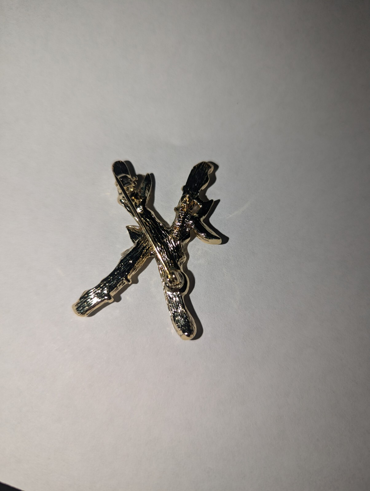 Vintage Letter K Sarah Coventry Brooch Gold Tone Tree Branch | eBay