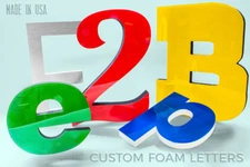 Foam with Acrylic Sign Letters Custom Outdoor Storefront Signage 