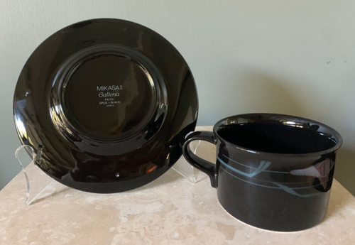MIKASA OPUS BLACK 5 Piece Place Setting Lily Made in Japan FK701 BRAND NEW w/BOX - Picture 9 of 15