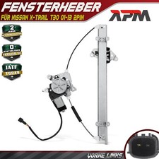 Fensterheber Elektrisch Vorne Links Mit Motor 2 Pin f&uuml;r Nissan X-Trail T30 SUV
