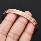 Pure Copper Magnetic Adjustable Handmade Vintage Bangle Jewelry CB-10-056 — photo 3