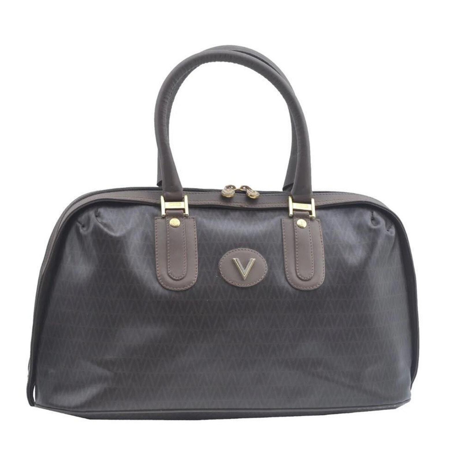 Vintage Valentino Dome Chevron PVC Leather Boston Bag (VAXX099)