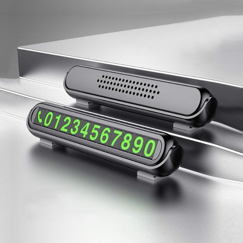 Hidden Luminous Car Temporary Parking Cards Aromatherapy Phone Number