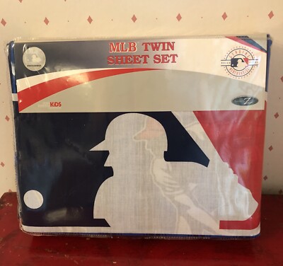 MLB Baseball Twin Sheet Set Three Piece Dan River 60 Cotton 40 Polyester NEW