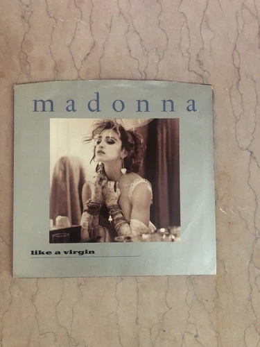 LOT of (3) MADONNA 45's w/PICTURE SLEEVE:Like-Virgin,True Blue,Causing-Commotion