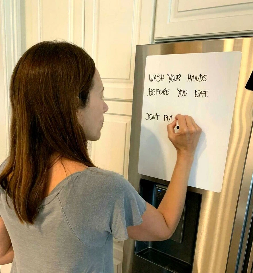 Large Fridge Notice A3 Board Magnetic Memo Family Planner Whiteboard - 4 Markers - Image 3 of 4
