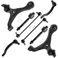 Front Sway Bar Link Control Arm Ball Joints Tie Rods For 13-15 Honda Civic 1.8L