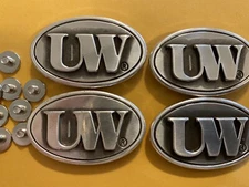 Lot Of 4 University Of Washington Conchos With Screws 1 1/2” Wide