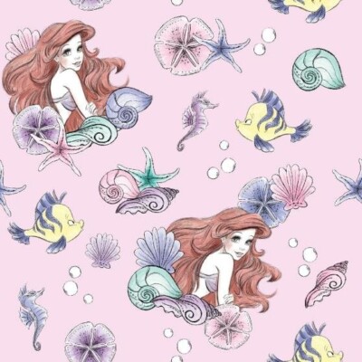 ARIEL and FRIENDS PEARL Cotton Print by SPRINGS CREATIVE  BTY