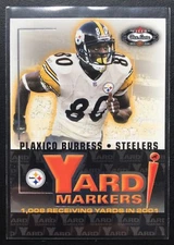 Plaxico Burress Kordell Stewart 2002 Fleer Box Score Yard Markers #10YMD