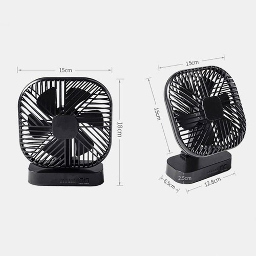 Small Table Desk Fan Portable with 3 Speeds Adjustable Timing for Home Office - Picture 9 of 13